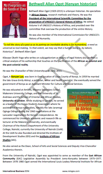 Bethwell Allan Ogot (Kenya)