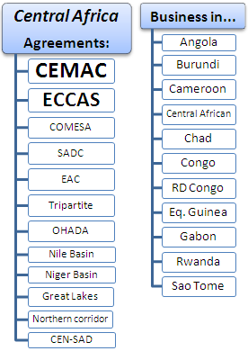 Transport, Trade and Business in Central Africa: Angola, Burundi, Cameroon, the Central African Republic, Chad, Equatorial Guinea, Gabon, Congo, the DR Congo, Rwanda, and São Tomé