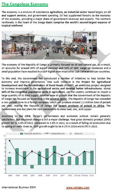 Business in the Republic of the Congo, Brazzaville, Pointe-Noire, Congolese Petroleum (Foreign Trade)