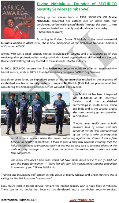 Divine Ndhlukula, Zimbabwean Businesswoman