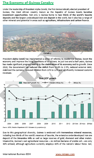 Transport, Trade and Business in Guinea-Conakry