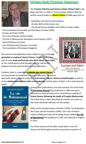 Hichem Djaït (Tunisian Historian)