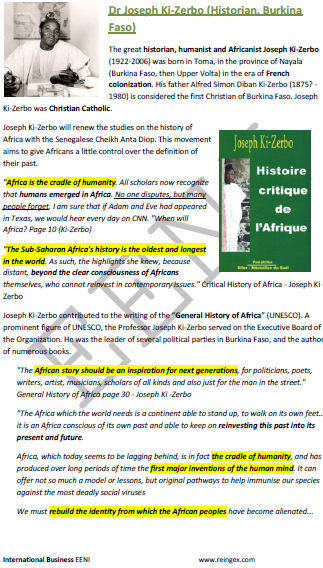 Dr Joseph Ki-Zerbo (In Africa the story was born)