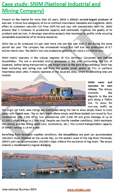 Mauritania Mining Sector