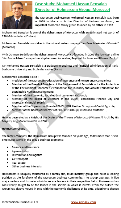 Mohammed Hassan Bensalah (Moroccan Businessman)