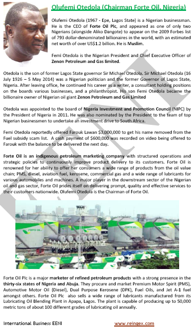 Olufemi Otedola Nigerian Businessman