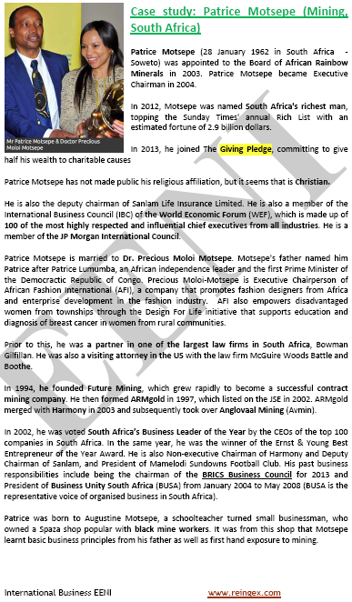 Patrice Motsepe South African Businessman