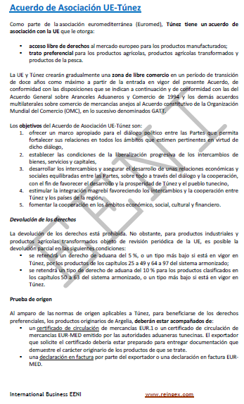 Acuerdo de Asociación Unión Europea-Túnez
