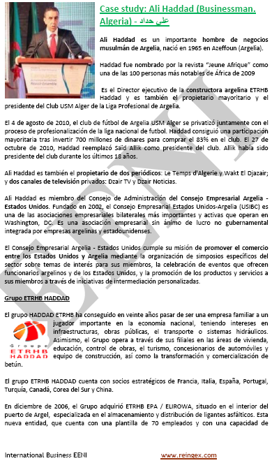 Ali Haddad empresario argelino