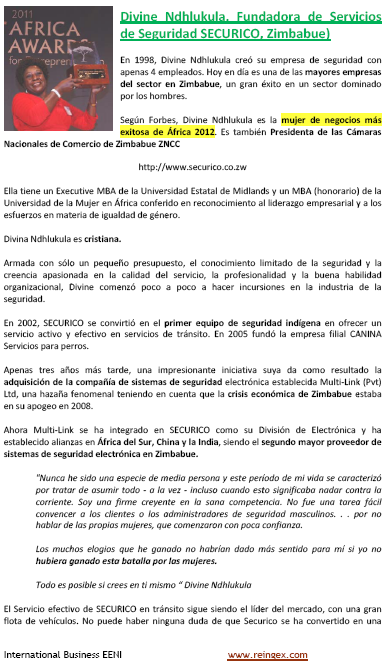 Divine Ndhlukula, mujer de negocios zimbabuense