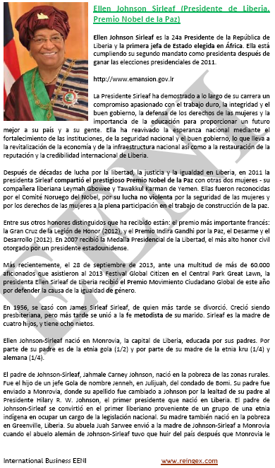 Ellen Johnson-Sirleaf Liberia