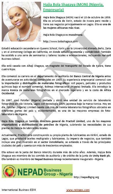 Hajia Bola Shagaya (mujer de negocios nigeriana)