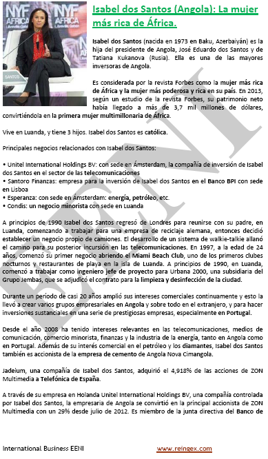 Isabel dos Santos: la mujer más rica de África