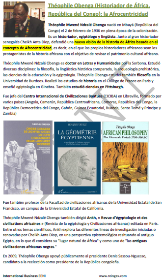 Théophile Obenga (Congo, Afrocentricidad)