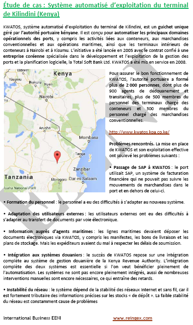 Afrique guichet unique