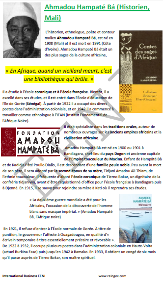 Ahmadou Hampaté Bá (historien malien)