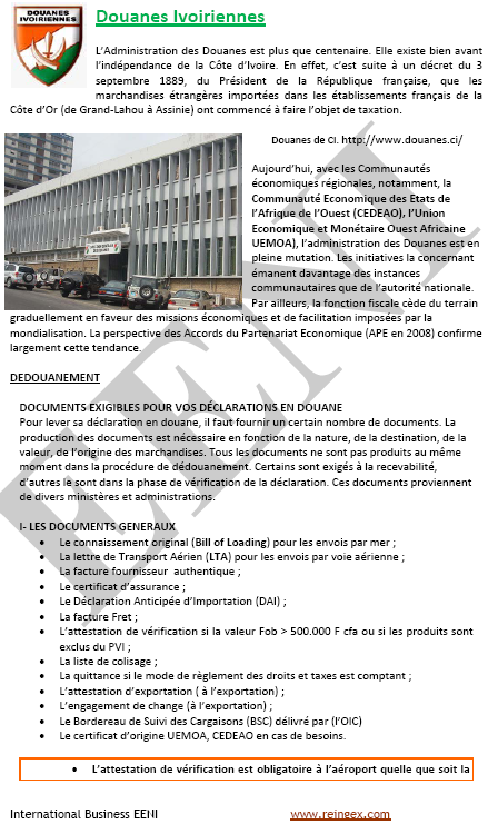 Douanes ivoiriennes