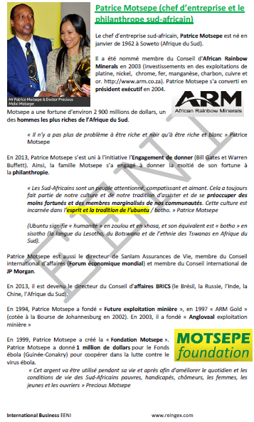 Patrice Motsepe homme d’affaires sud-africain