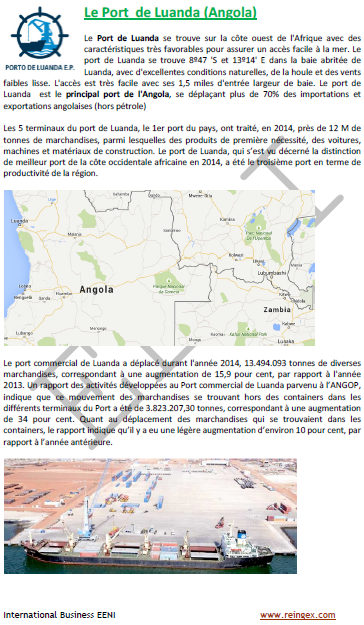 Transport : Port de Luanda (Angola)