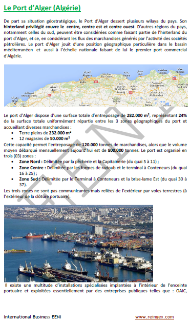 Transport : Ports de l’Algérie