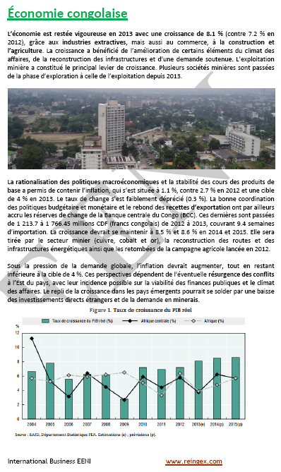 Affaires et commerce international en République démocratique du Congo