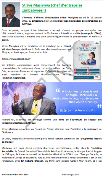 Strive Masiyiwa homme d’affaires zimbabwéen