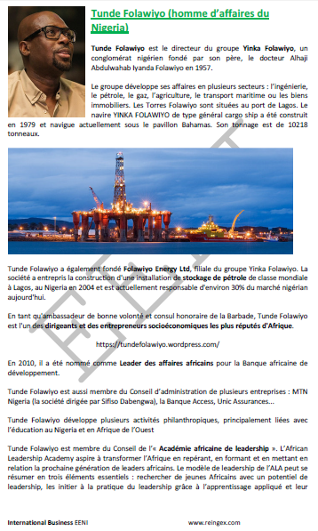 Tunde Folawiyo (homme d’affaires nigérien)