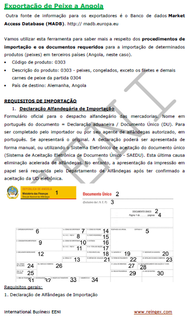Exportação de Peixe Angola
