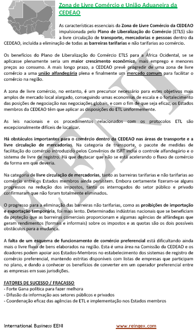 Área de livre comércio CEDEAO