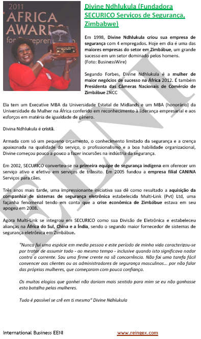 Divine Ndhlukula (mulher de negócios zimbabuana)