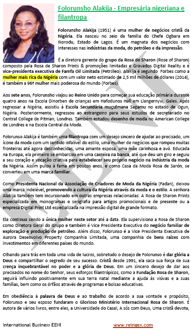 Folorunsho Alakija mulher de negócios da Nigéria