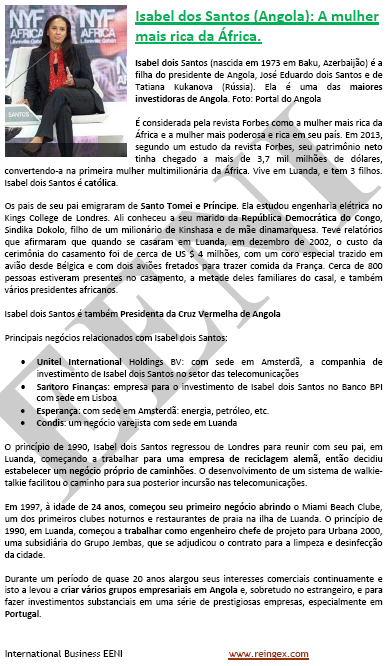 Isabel dos Santos (mulher mais rica de África)