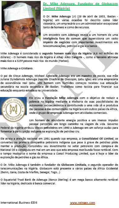 Mike Adenuga Empresário Nigéria