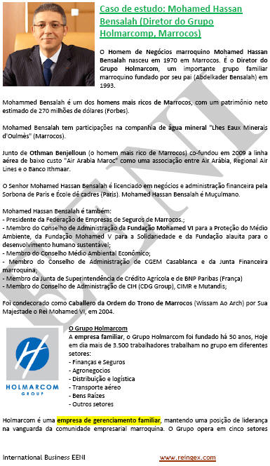 Mohamed Hassan Bensalah, empresário marroquino