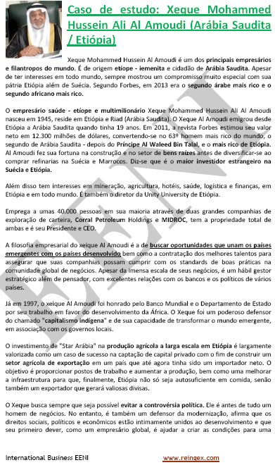 Xeque Mohamed Al Amoudi (capitalismo indígena, a Arábia)